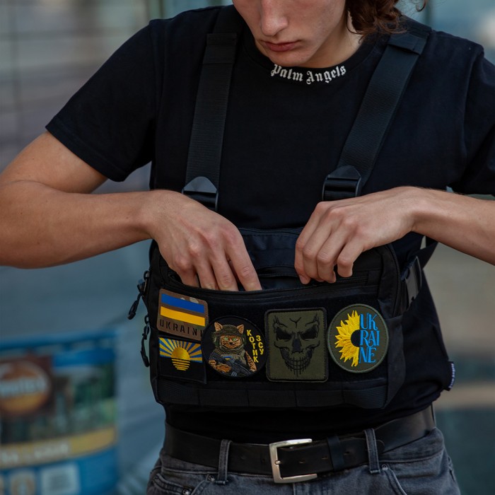 Сумка через плече з військової тканини, Тактичний мессенджер, Якісна сумка-кобура EW-16