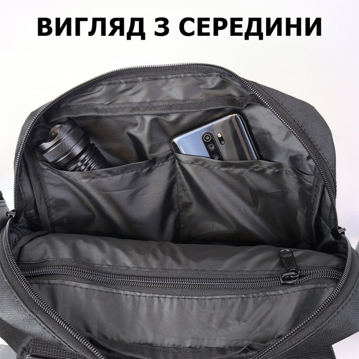 Чоловіча сумка-слінг тактична хакі, Армійська військова сумка на ногу, Тактична сумка несесер RK-55