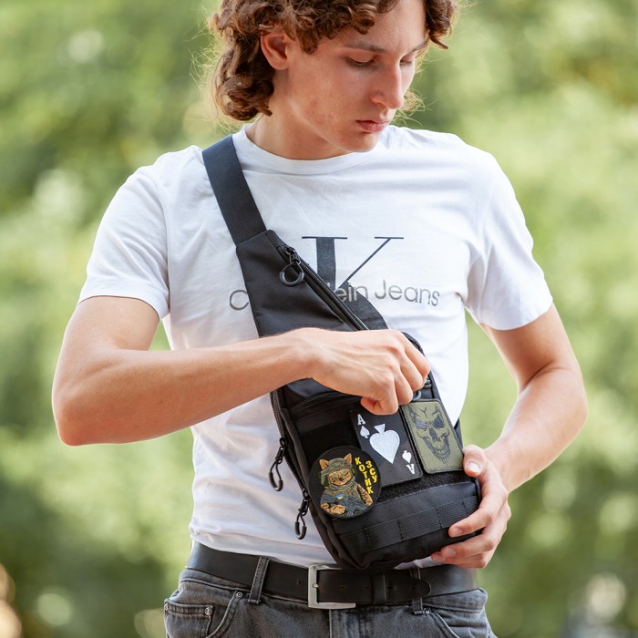 Чоловіча портативна сумка через плече, Рюкзак військовий тактичний сумка тактична військова LZ-64