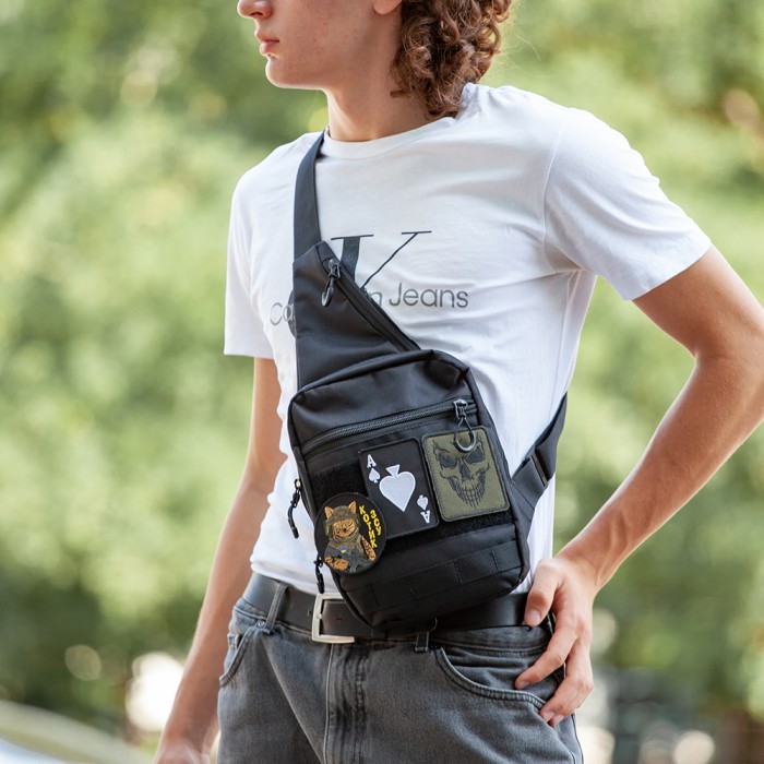 Чоловіча портативна сумка через плече, Рюкзак військовий тактичний сумка тактична військова LZ-64