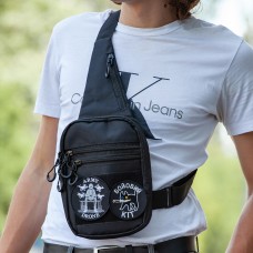 Чоловіча брезентова сумка через плече, Чоловіча сумка планшет з накладним кишенею DS-51