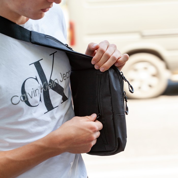 Сумка чоловіча брезентова military, Чоловіча сумка крос-боді тактична з кордури KY-41