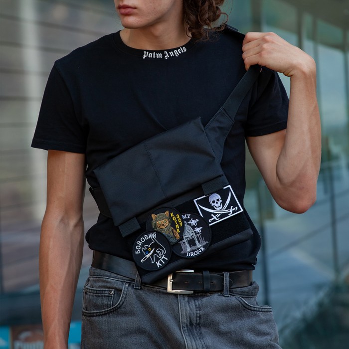 Чоловіча нагрудна сумка універсальна, Чоловіча тактична сумка для перенесення Тактична на груди KF-43