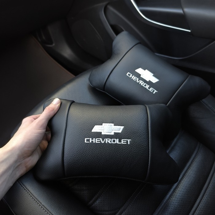 Подушка під шию з логотипом Chevrolet Шевроле, Подушка на авто сидіння, Подушка для OW-903 салону авто