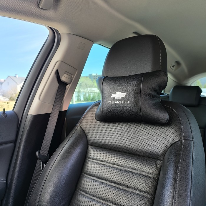 Подушка під шию з логотипом Chevrolet Шевроле, Подушка на авто сидіння, Подушка для OW-903 салону авто