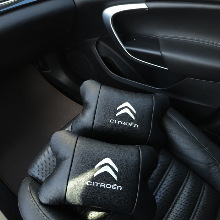 М'яка подушка для подорожей підголівник Citroën, Подушка дорожня для шиї комфорту в авто NB-22