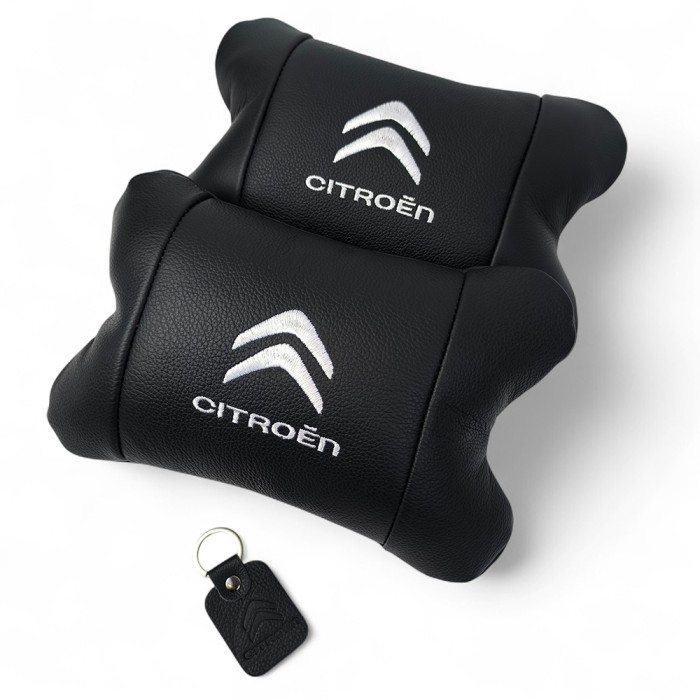 М'яка подушка для подорожей підголівник Citroën, Подушка дорожня для шиї комфорту в авто NB-22