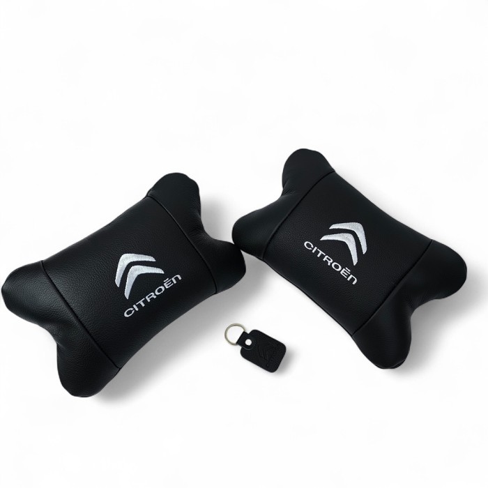 М'яка подушка для подорожей підголівник Citroën, Подушка дорожня для шиї комфорту в авто NB-22