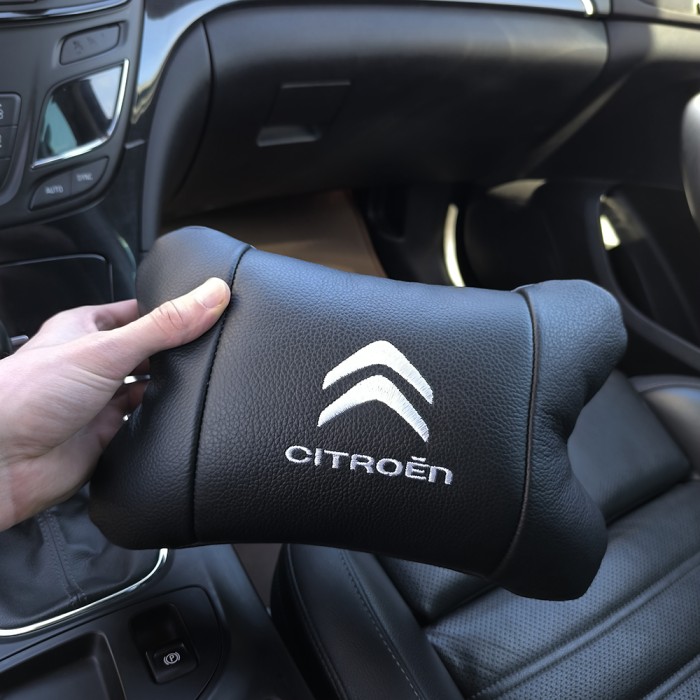 Подушка на авто сидіння Citroën, Подушка підголівник для дороги Автомобільна в подарунок LA-47