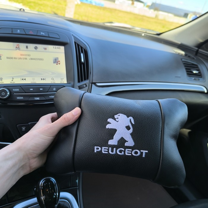 Подушка підголівник метелик Peugeot, Подушка для шиї для водія Подушки підголівників в машину MK-23