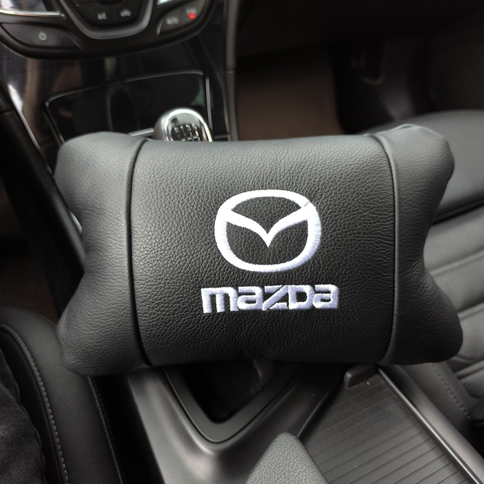 Подушка під шию з логотипом Mazda Мазда, Авто подушки в машину, Подушка для шиї VY-847 для водія