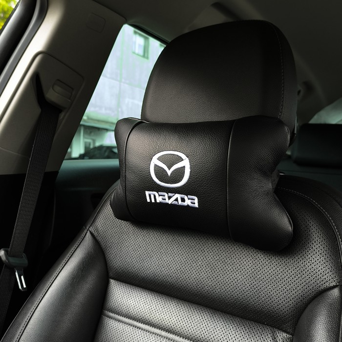 Подушка під шию з логотипом Mazda Мазда, Авто подушки в машину, Подушка для шиї VY-847 для водія