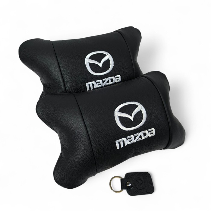 Подушка під шию з логотипом Mazda Мазда, Авто подушки в машину, Подушка для шиї VY-847 для водія