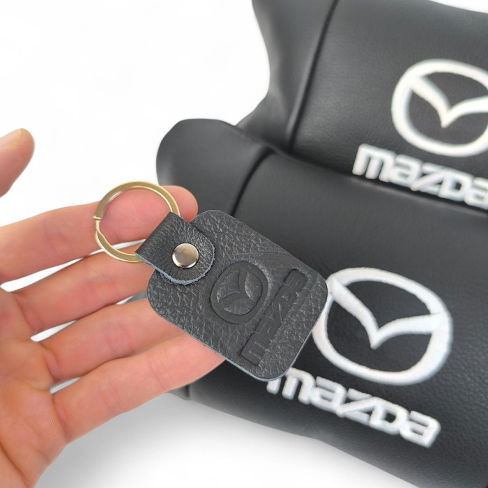 Подушка під шию з логотипом Mazda Мазда, Авто подушки в машину, Подушка для шиї VY-847 для водія