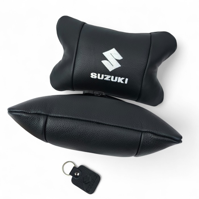 Автоподушка для голови і шиї Suzuki Сузукі, Подушки під голову в машину, Подарунок в машину чоловікові WA-56