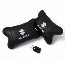Подушки для шиї на підголівник Suzuki, Універсальна подушка на підголівник авто, Автоподушка подарунок PJ-76