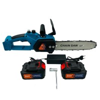 Потужна садова пилка DOMOTEC Chain Saw 12" (30см), Садова акамуляторна пила, Пила обрізна акумуляторна RI-66
