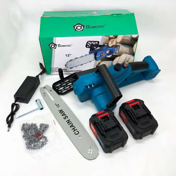 Потужна садова пилка DOMOTEC Chain Saw 12" (30см), Садова акамуляторна пила, Пила обрізна акумуляторна RI-66