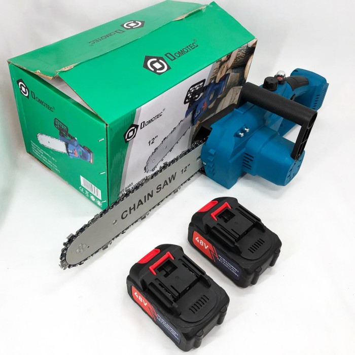 Потужна садова пилка DOMOTEC Chain Saw 12" (30см), Садова акамуляторна пила, Пила обрізна акумуляторна RI-66