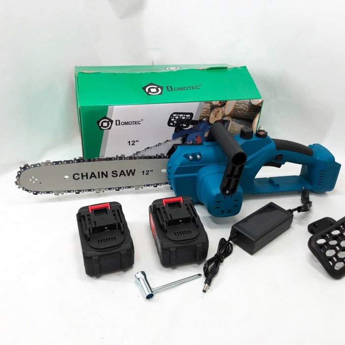 Потужна садова пилка DOMOTEC Chain Saw 12" (30см), Садова акамуляторна пила, Пила обрізна акумуляторна RI-66