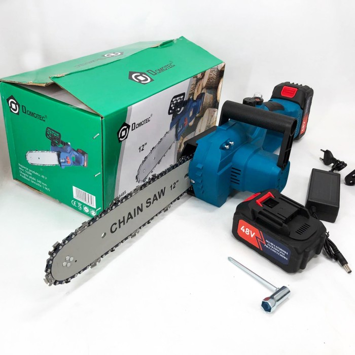 Потужна садова пилка DOMOTEC Chain Saw 12" (30см), Садова акамуляторна пила, Пила обрізна акумуляторна RI-66