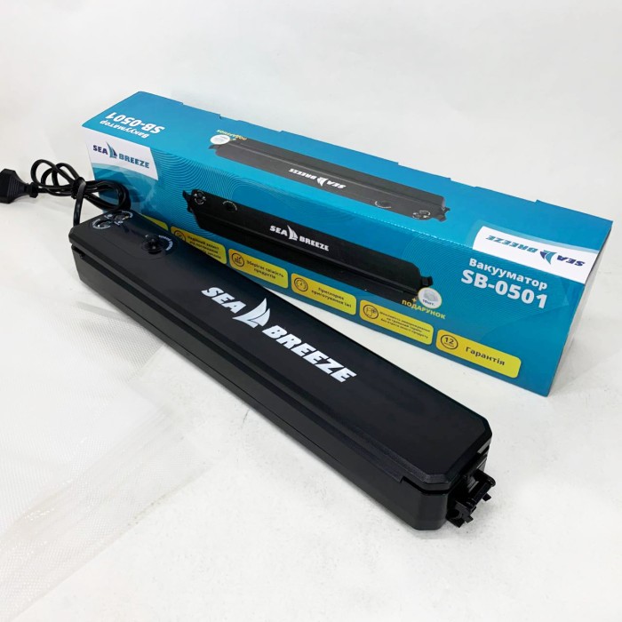 Кухонний запаювач для продуктів SeaBreeze SB-0501, Домашній запаювач пакетів, Апарат для вакуумування ML-41