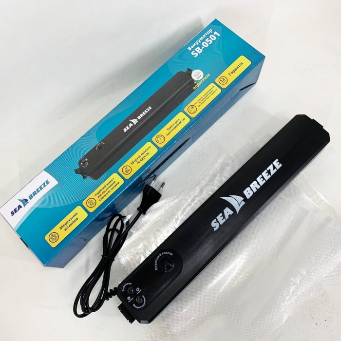 Кухонний запаювач для продуктів SeaBreeze SB-0501, Домашній запаювач пакетів, Апарат для вакуумування ML-41