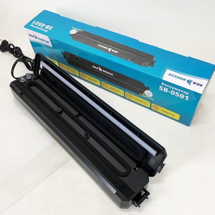 Кухонний запаювач для продуктів SeaBreeze SB-0501, Домашній запаювач пакетів, Апарат для вакуумування ML-41