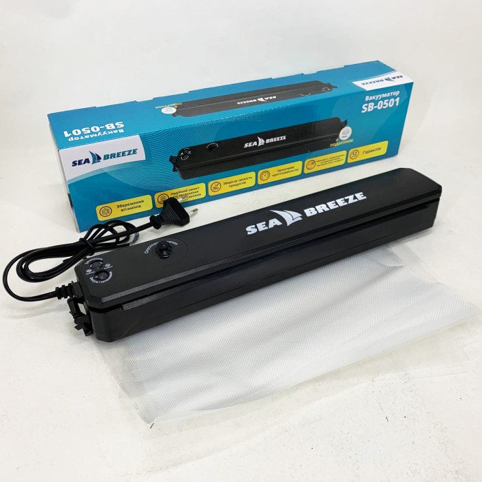 Кухонний запаювач для продуктів SeaBreeze SB-0501, Домашній запаювач пакетів, Апарат для вакуумування ML-41