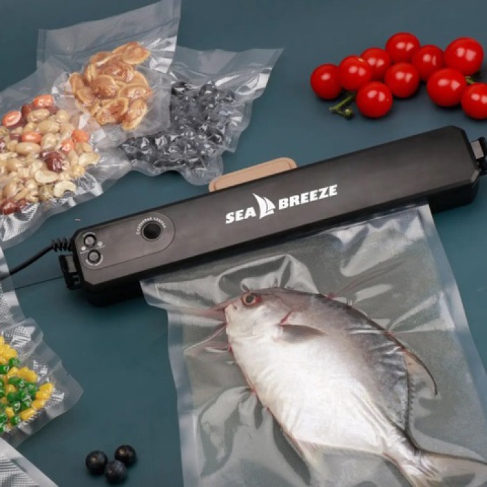 Пакувальник ручний продуктів SeaBreeze, Вакууматор домашній автоматичний для їжі, Вакуумний вакууматор CV-86