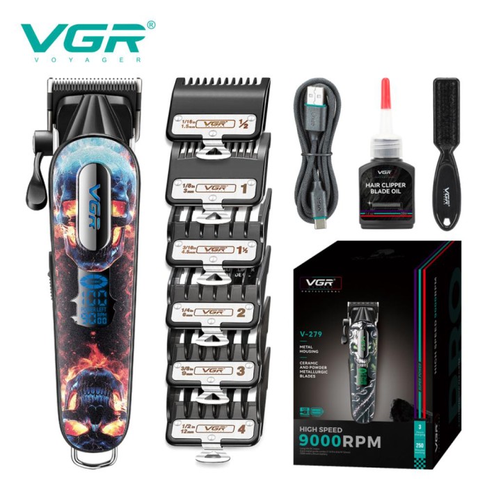 Акумуляторна машинка для стрижки VGR OT-620 V-279 RED