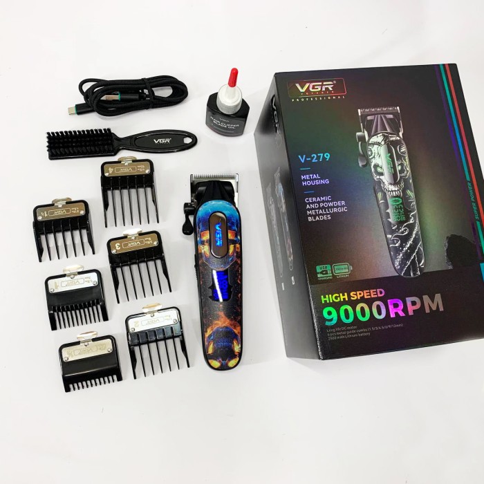 Професійна машинка для стрижки з насадками VGR, Машинка для стрижки з додатковими насадками AF-52
