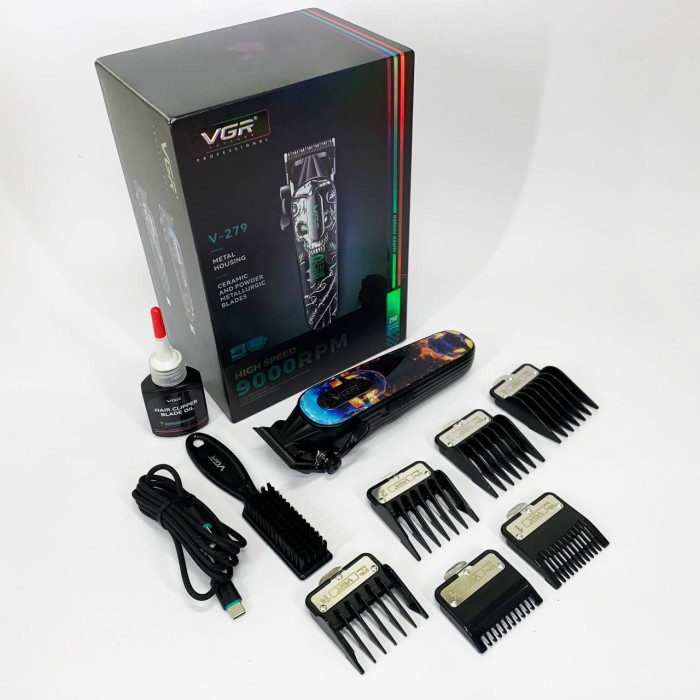Професійна машинка для стрижки з насадками VGR, Машинка для стрижки з додатковими насадками AF-52