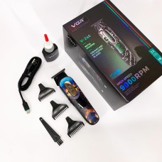 Професійна окантовочна машинка для стрижки волосся VGR V-260 RED, Професійний бездротовий тример YK-65