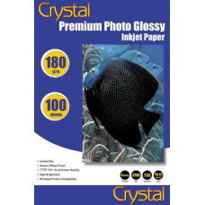 Фотопапір (папір для фото) Crystal глянсовий A6 (10x15), 180 г/м², 100 арк