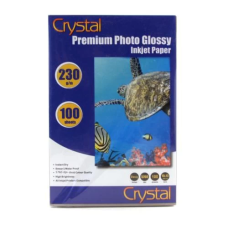 Фотопапір (папір для фотодруку) Crystal глянсовий A6 (10×15), 230 г/м², 100 аркушів