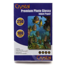 Фотопапір (папір для фотодруку) Crystal глянсовий A6, 250 г/м², 100 арк