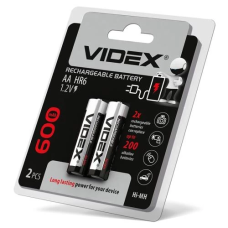 Акумулятор AA (перезаряджувана батарея) Videx 600 mAh 1,2 В, 2 шт