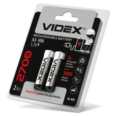 Акумулятор AA (перезарядний акумулятор) Videx AA 2700 mAh, 1,2 В, 2 шт
