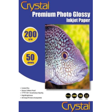 Фотопапір (папір для фото) Crystal GL-A4-200-50 A4, 200 г/м², 50 аркушів