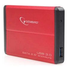 Зовнішня кишеня для SSD/HDD (корпус для диска) Gembird EE2-U3S-2-R USB 3.0, червона