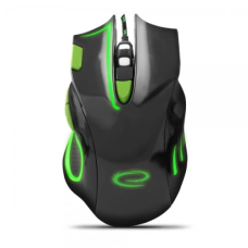 Ігрова миша (комп’ютерна мишка) Esperanza MX401 Hawk Black/Green, 2400 dpi