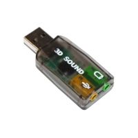 Звукова карта USB (зовнішня звукова карта) Dynamode 3D Sound USB-SOUNDCARD2.0 чорна, 5.1