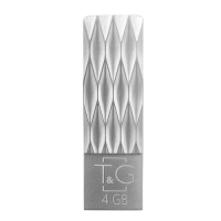 Флешка USB (USB-накопичувач) T&G Metal TG103 4 ГБ, срібляста, USB 2.0