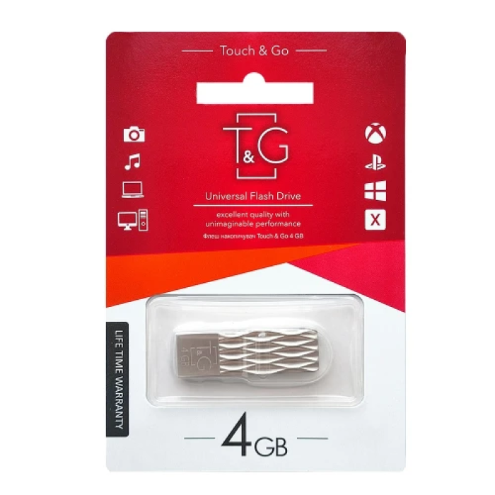 Флешка T&G Metal TG103 на 4 ГБ із металевим корпусом