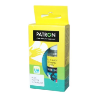 Набір для чищення оргтехніки (чистячий комплект) Patron F3-016 спрей 50 мл, мікроволокно 20×20 см