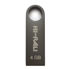 USB-флешка (флеш-накопичувач) Hi-Rali Shuttle 4 ГБ, чорна, USB 2.0