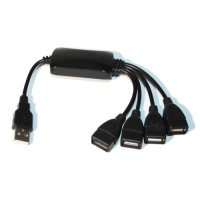 Хаб USB (концентратор USB) Lapara LA-UH803-A чорний, 4 порти USB 2.0