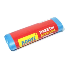 Пакети для сміття (сміттєві пакети) NoNaMe Bonus 60 л, 15 шт