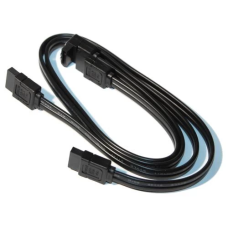 Кабель SATA (кабель даних) Voltronic 50 см, чорний, кутовий роз'єм, 2 шт